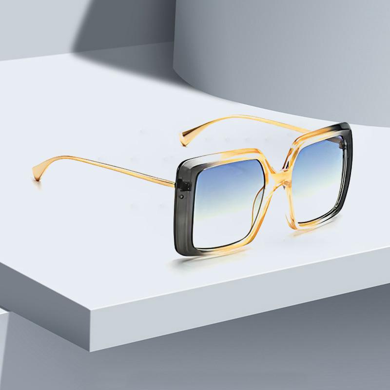 Винтажные модные солнцезащитные очки для женщин, металлическая оправа, многоцветный градиент, стильные очки для женщин, подарок для подруги, женские очки.