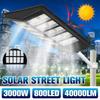 3000W 800LED Solar Street Light Outdoor Solar Lamp Bright Wall Sunlight PIR Motion Sensor Garden Lighting Remote Control