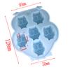 1 шт., 6 отверстий, 3D Сова, силиконовая форма для изготовления торта, поднос для льда, форма для шоколада, форма для помадки, инструменты для украшения торта, кухонные аксессуары