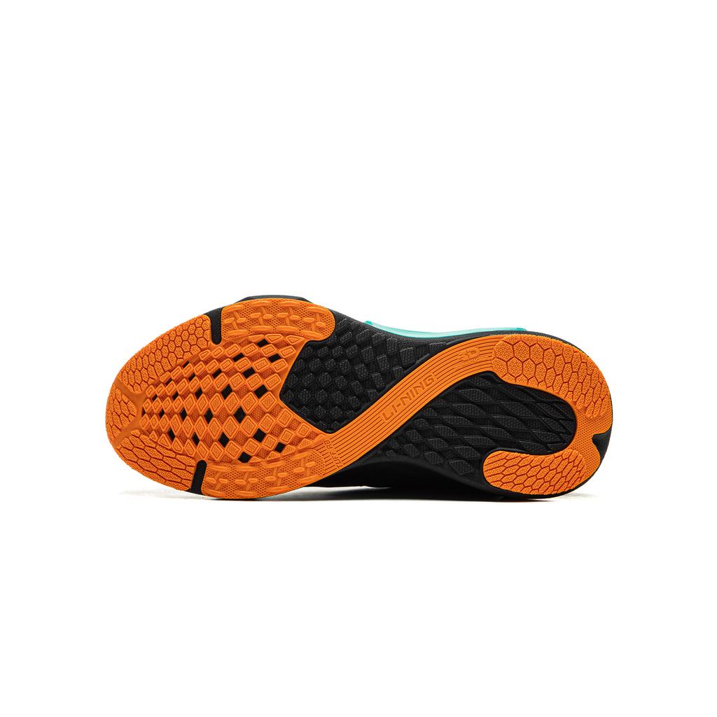 Li Ning Kids Weaving Sparrow Fashion Versatile Non-Slip Wear-Resistant Rebound Low-Top Running Shoes Kids Running Shoes Black YKFU084-7