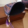 Fringe Pendant Ethnic-Style Makeup Pouch Colorful Toiletry Clutch Bag Travel Storage Bag Vacation