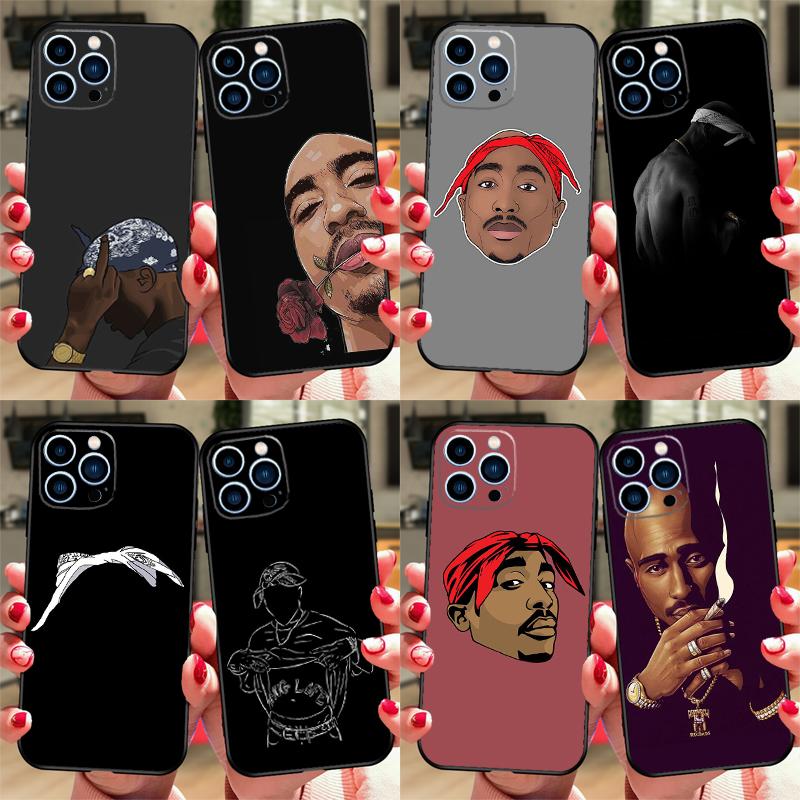 Чехол для телефона рэпера 2pac певца Tupac для iPhone 17 Air 16 15 14 13 11 12 Pro Max 13 12 mini 15 16 Plus 16e Обложка Coque