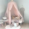 7 Colors Baby Bed Hanging Mosquito Net Dome Bed Canopy Mosquito Net Bedcover Curtain Round Crib Netting Tent Kids Room Decor