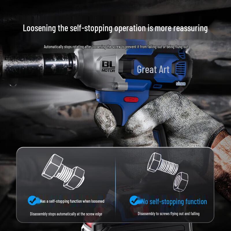 Dayi 450N.m Cordless Brushless Impact Wrench CN plug (adapter included)