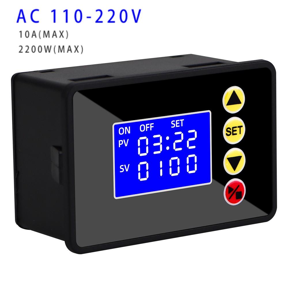 DC 12V 24V AC 110V-220V Микрокомпьютерный контроллер времени Программируемый цифровой таймер Реле задержки Модуль реле ЖК-таймер Реле времени