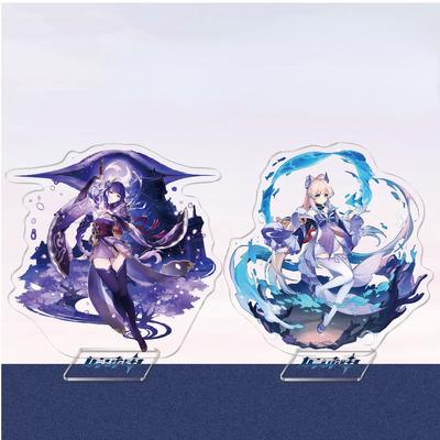 Игра аниме Genshin Impact General Raiden акриловая подставка для персонажей косплея акриловая подставка для фигурки окрашенная настольная декорация орнамент подарок