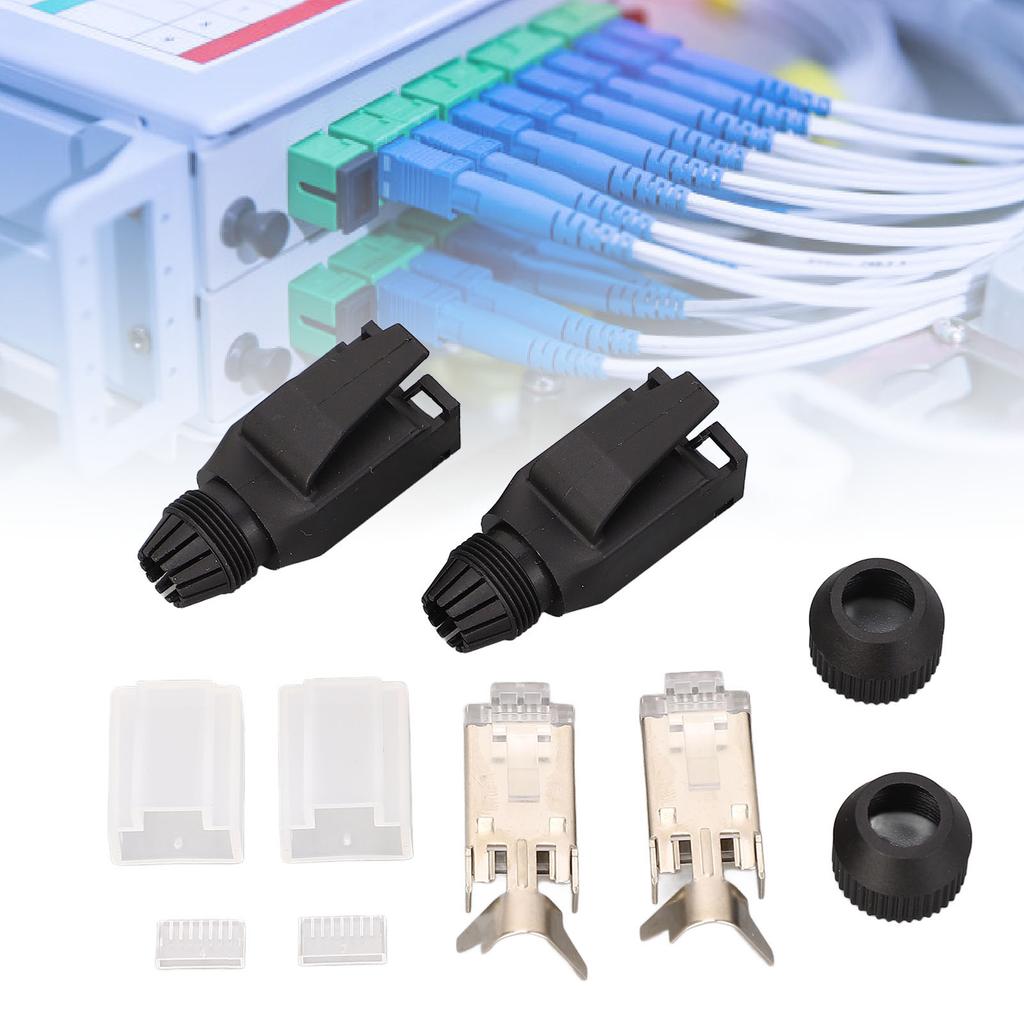 10 Set Assembly Type RJ45 Connector Kit 8   Cat5e Cat6 Industrial Ethernet Modular Plugs