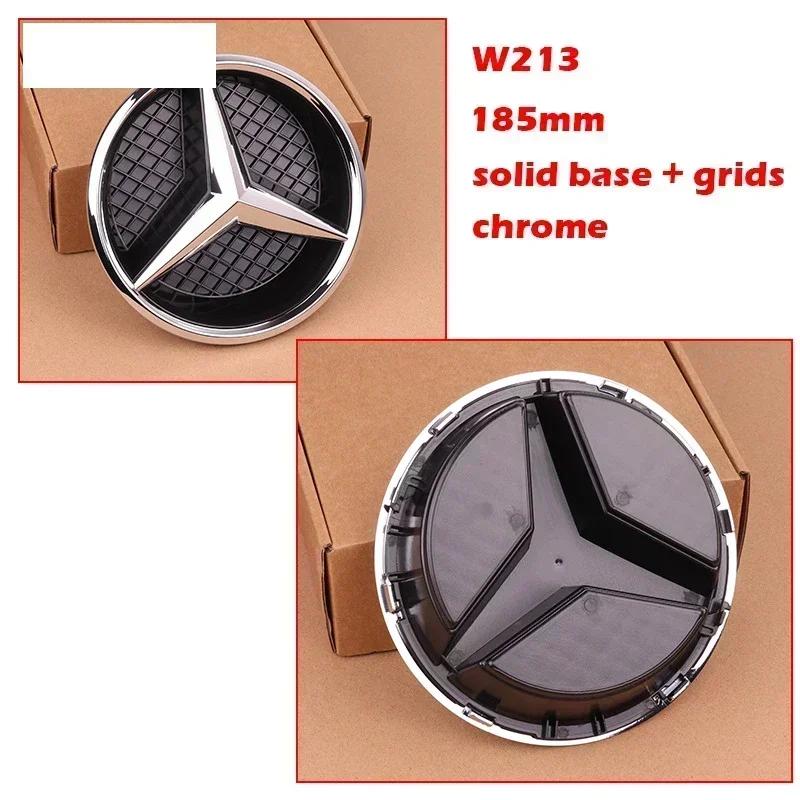 2025 New For Mercedes Benz Hollow Out Grids ABS Front Grille Car Emblem 3D Star Badge for Mercedes Benz W204 W205 W213 X253 W166