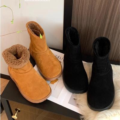 Дом Судина, маленький человек с увеличением роста на 7 см для сохранения тепла, полусапоги с нескользящей подошвой, женские зимние хлопковые туфли на толстой подошве с бархатной подкладкой