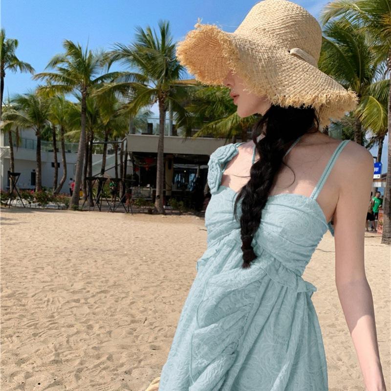 Женские летние винтажные однотонные нерегулярные праздничные платья с лямкой на бретельках