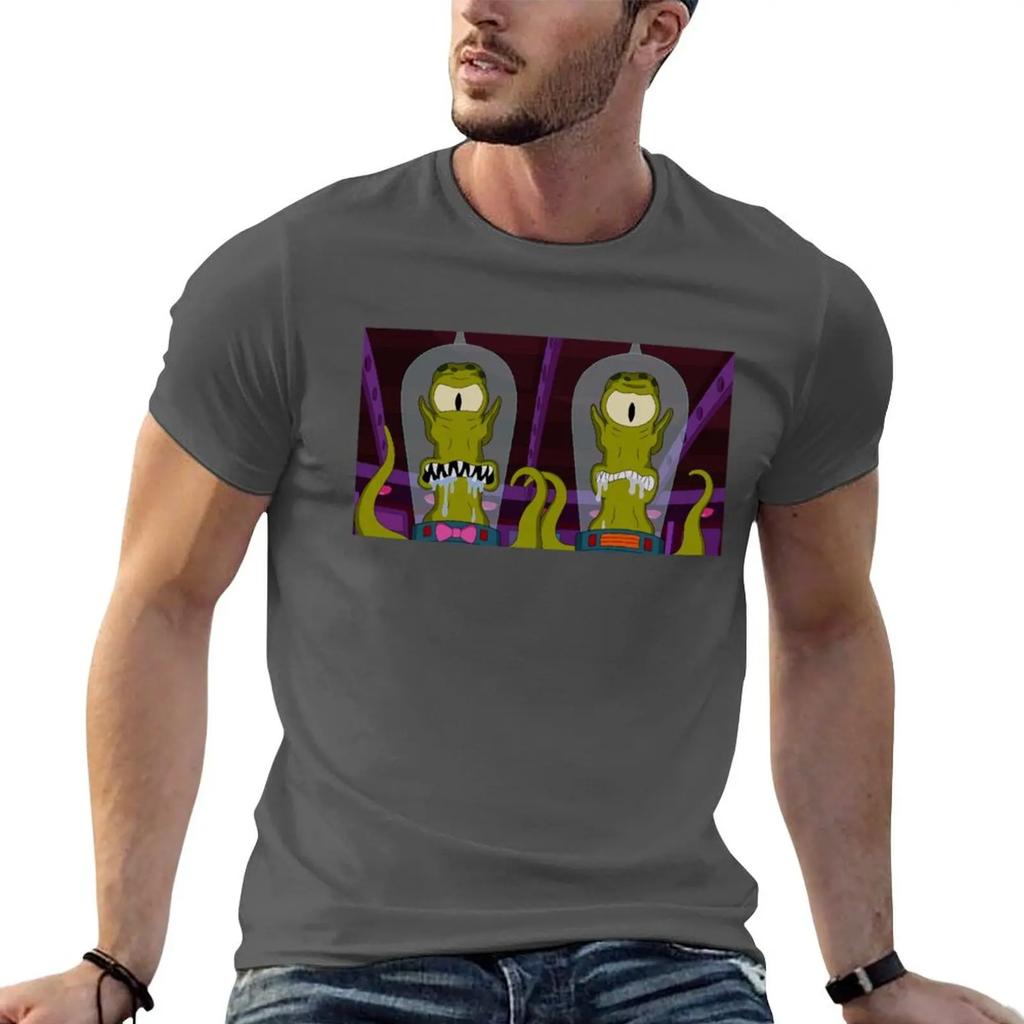 Футболка Kang and Kodos аниме тяжеловесы большие размеры топы мужские футболки с принтом аниме