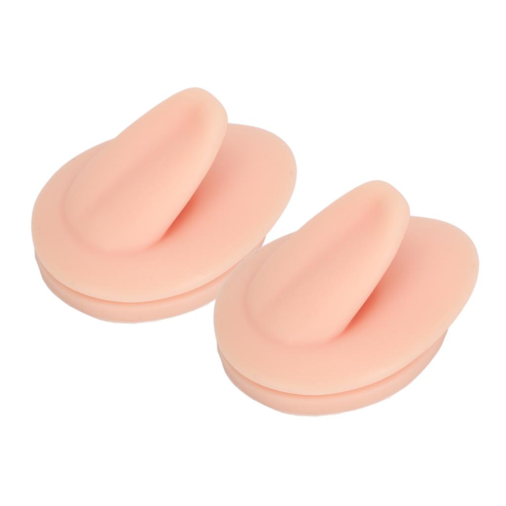 2PCS Soft Silicone Tongue Model Simulation Flexible Tongue Display for Practicing Piercing Jewelry D
