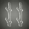 2Pcs Decorative Lightsaber Showing Stand Acrylic Lightsaber Hang Rack  Lightsaber