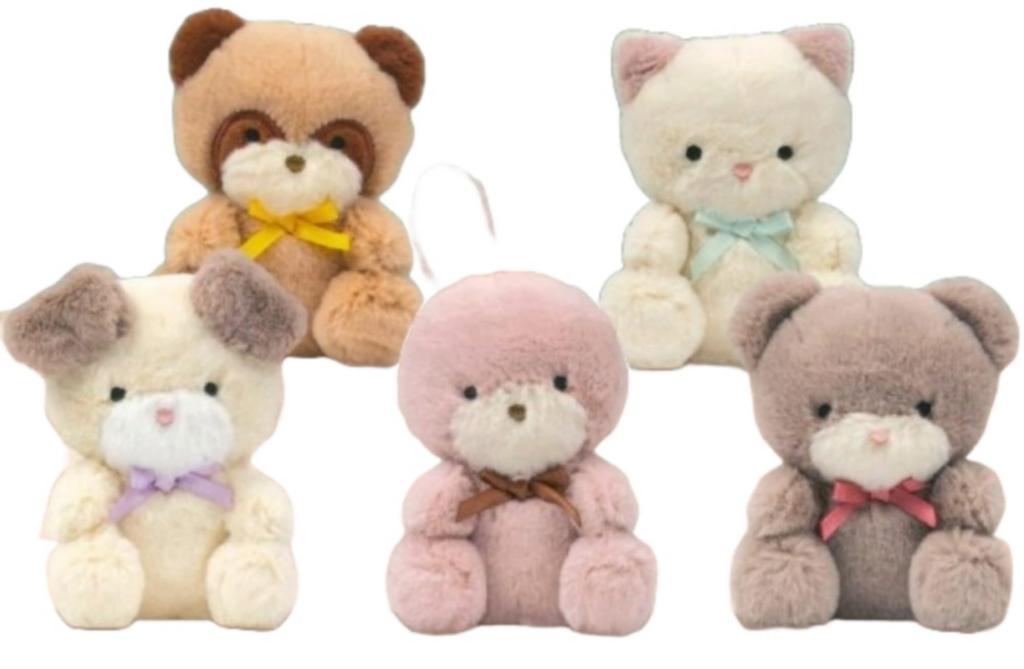 Bleu Bleuet Friends of the Past Plush Toy (Resale) [Set of 5 (Complete)] Gachapon Capsule Toy