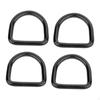 4 Metal D-Rings, Multipurpose Buckles, Portable, Sturdy, Lightweight, Fasteners, Buckle for DIY,