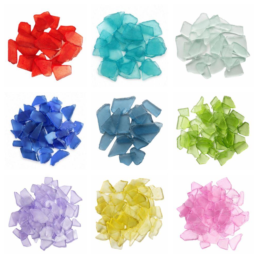 500g Crushed Sea Glass Frosted Sea Glass Decor Vase Filler Frosted Seaglass Pieces Beach Wedding