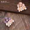 Enamel Plum Blossom Magnetic Alloy Brooch, Women's Scarf Versatile Flower Strong Magnetic Brooch