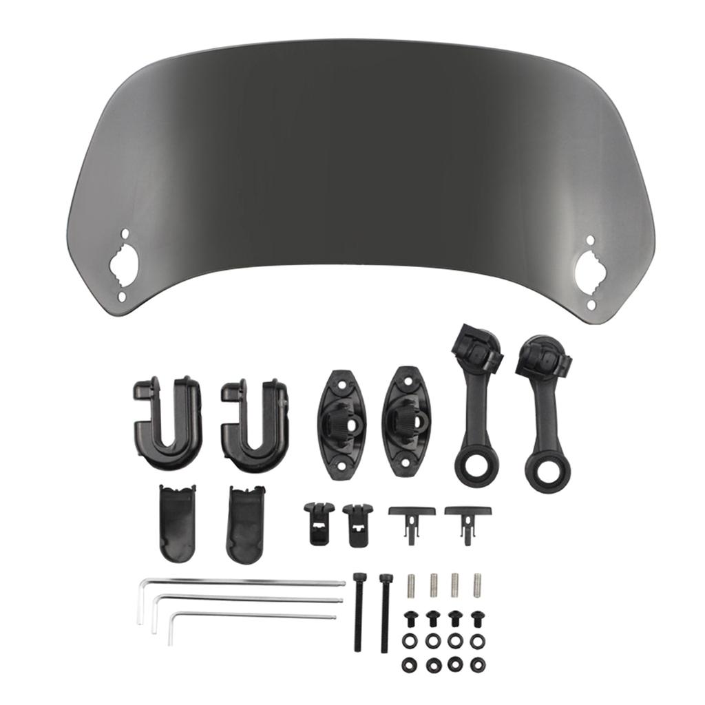 Motorcycle Windshield Windscreen Wind Screen Deflector Air Wind Spoiler Windproof Protector Universal Fit Easy Installs