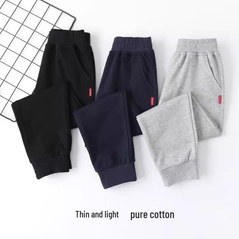 Thickened Velvet Children's Sweatpants: Boys' Sports & Girls' Cotton Trousers for Autumn/Winter, Sizes for Middle & Large Kids