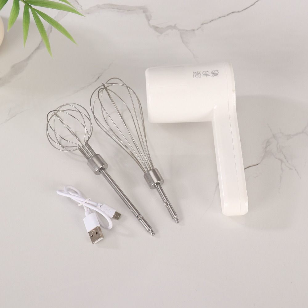 Adjustable Gears Electric Hand Mixer Portable Mini Egg Beater Garlic Crusher Whipped Cream