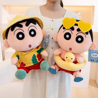 22/30/40см Летние Забавные Плюшевые Игрушки Crayon Shin-chan Мягкие Аниме Отпуск Шин Чан Плюшевая Игрушка Подарки на День Рождения Девочка Ребенок