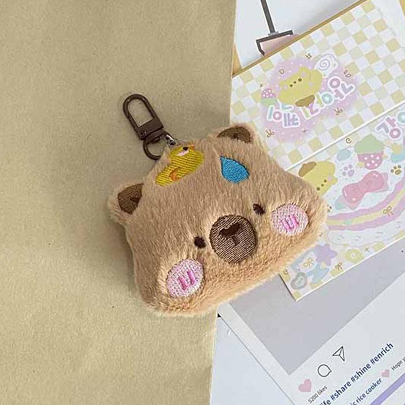 Creative Capybara Keychain Lovely Cartoon Pendant Funny Mini Fashion Keychain Kawaii Backpack Decoration Accessories Gifts