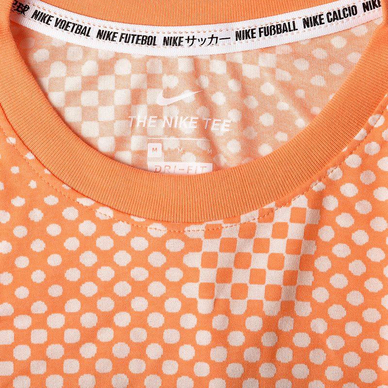 Nike Футбольные майки для мужчин Оранжевые Умеренный Прямой крой AV5314-838