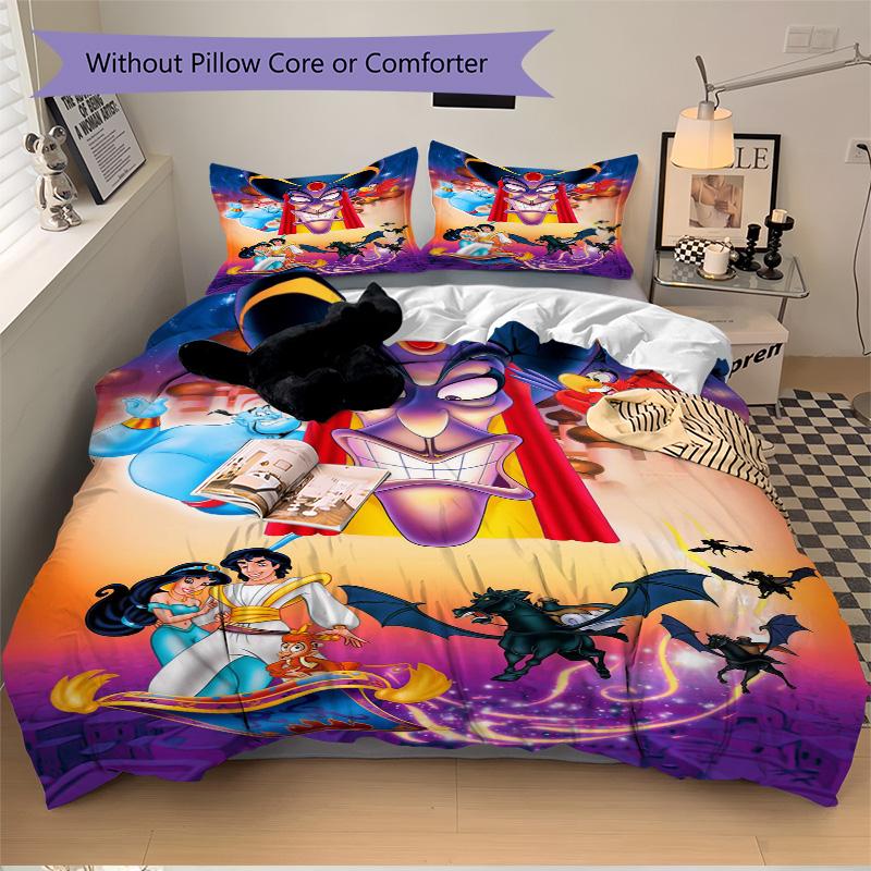 Jafar'S Dark Magic Print 3Pcs Bedding Setduvet Cover With 2 Bedropillowcase Home Birthday Gift