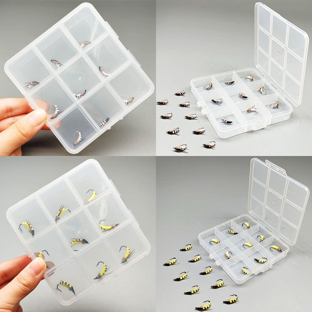 Fly Fishing Flies 2 Box Bundle(Total 18Pcs Flies)-Flies Wet Flies Artificial Nymph Bait for Fishing Trout/Bass Artificial Bait