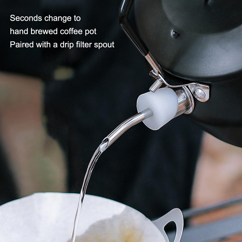 1л походный чайник из нержавеющей стали, чайник, кофейник, портативный чайник со свистком, кипящие чайники, уличный чайник