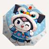 1pc Lion Dance Kuromi Automatic Opening and Closing Umbrella - Small Umbrella Suitable for Various Occasions, Portable 3-Fold Small Umbrella for Men a