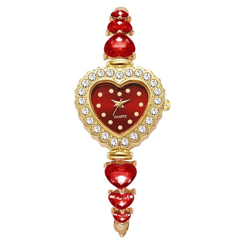 Heart Shape Quartz Watch For Women With Alloy Band And Analog Display Winter