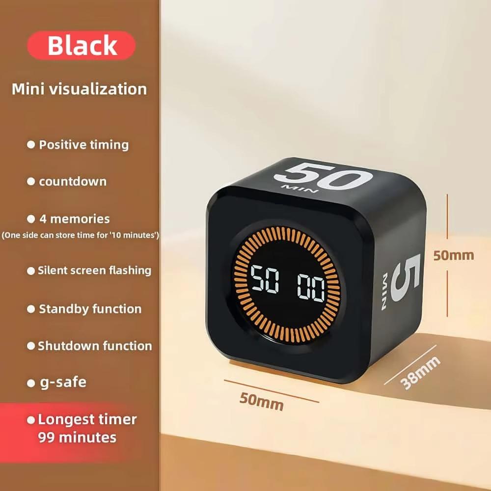 Digital Display Time Management Timer Gravity Sensor Study Timer For Kitchen Cooking Study