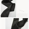 Beauty Women Skinny Scarf Stain Solid Tie Real Silk Long Scarf