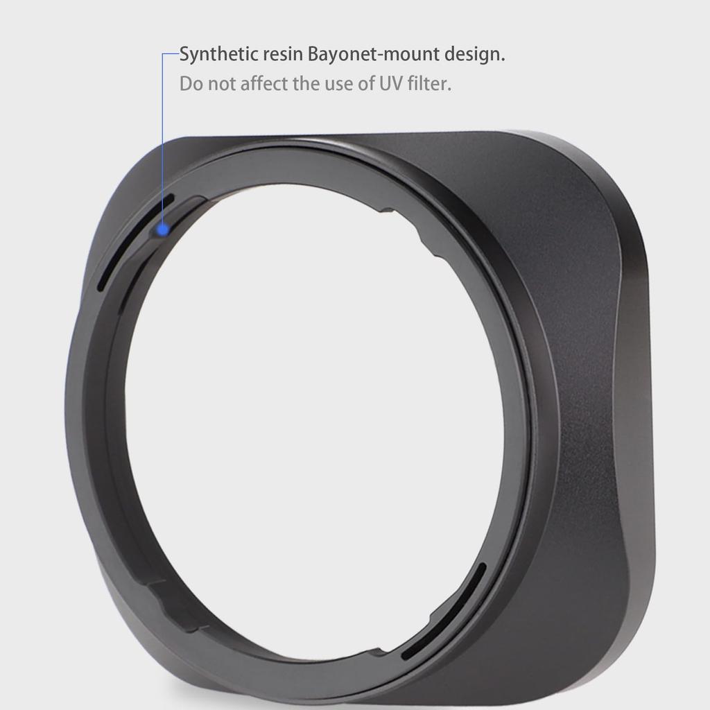 Aoge Байонетная квадратная металлическая бленда для объектива Sigma 23mm DC DN F1.4 LH-SM23