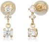 Canal Cubic Zirconia 10K Yellow Gold Earrings 4℃ (151136553002)