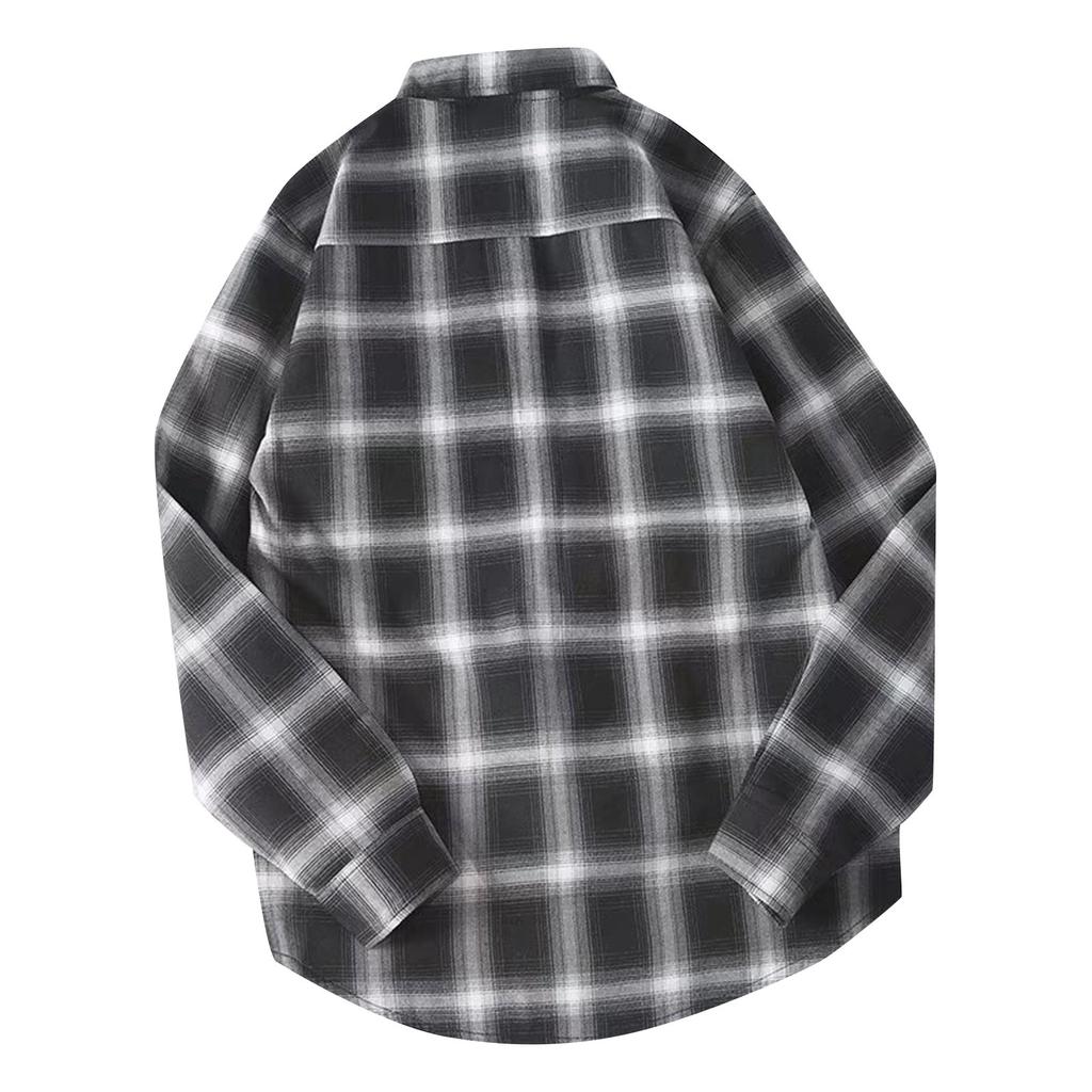 Women's Warm Plaid Shirt Autumn And Winter Long Sleeve Buttons Up Jacket Soft Lined Flannel Coat With Pockets