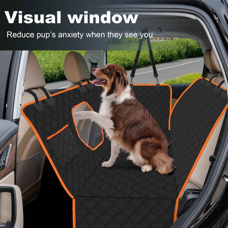 Dog Car Seat Covers For Back Seat Waterproof Pet Seat Cushion Hammock Scratch Proof Nonslip Durable Soft Seat Back Protector