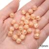 20Pcs Crystal Glass Beads Sunshine Color Loose Space Beads for Bracelet Necklace DIY Jewelry Craft Making Accessories