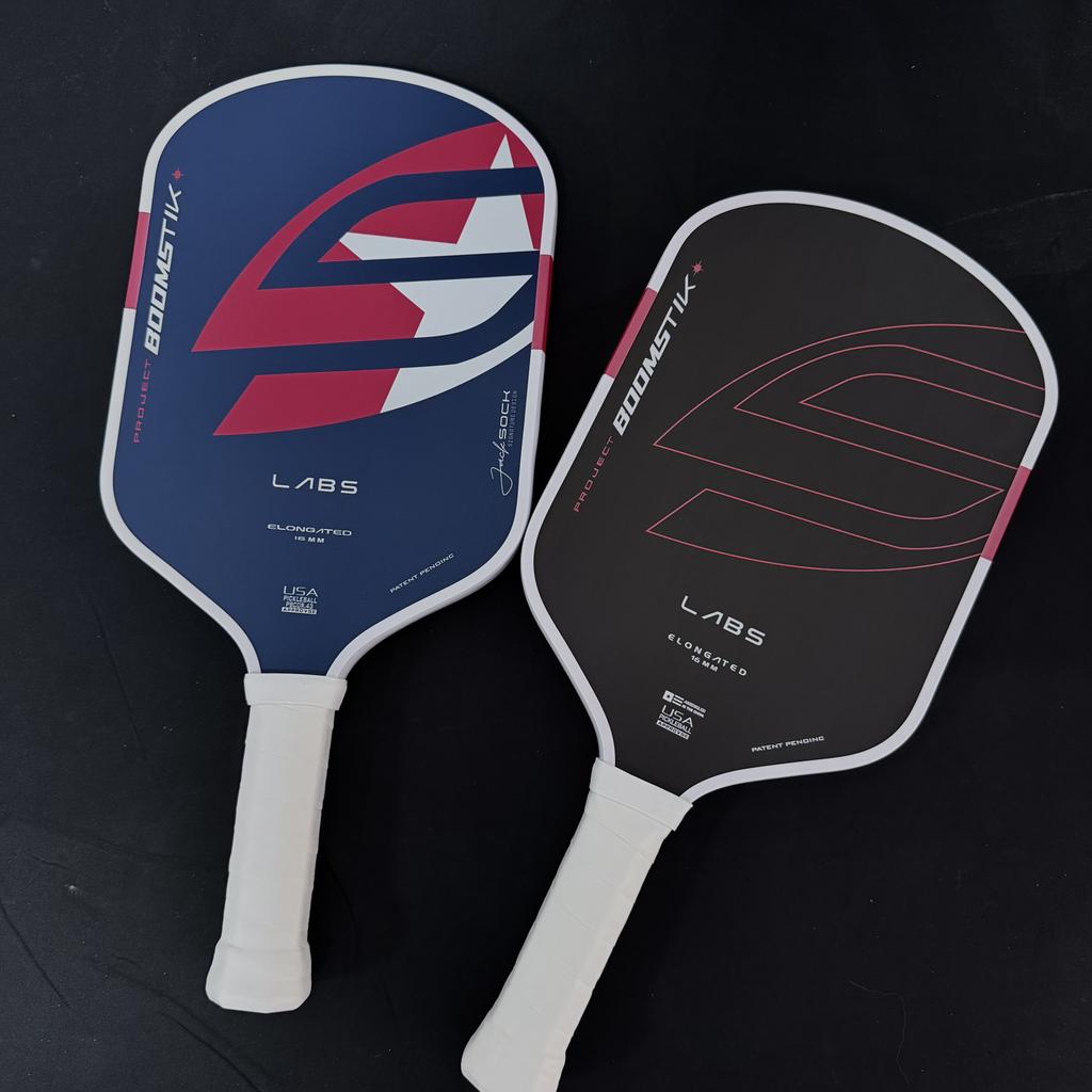 LABS Project Boomstk Elongated Pickleball Paddle 16mm Boom Core Racket Pure Foam Paddle