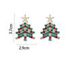 Alloy Christmas Drop Earrings Pendant Ear Studs New Xmas Tree Earrings  Women