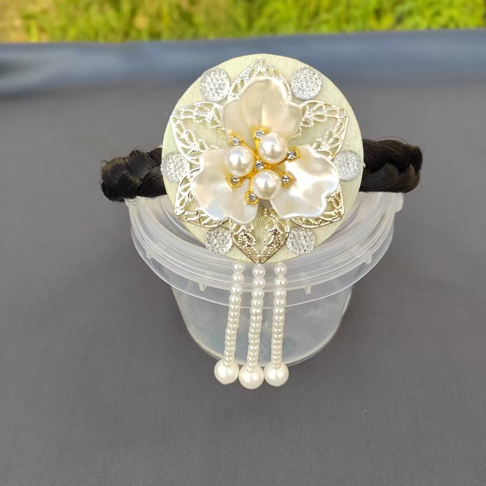 Tassel Hanbok Hairband Pearl Stage Dance Hair Hoop Sweet Korean Headband  Wedding
