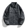 Leather Jacket Men's American Jacket Men's Top Loose Jacket Men's Clothing