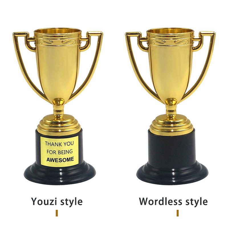 5 шт. пластиковых золотых мини-трофеев, игрушки, призы для детей, сувениры на день рождения, награды для детского сада, детские пиньяты, наполнители