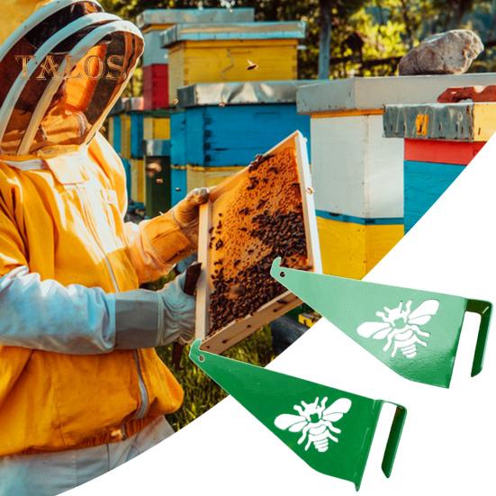 2 Pcs Beehive Inspection Stand Beehive Frame Holder Stainless Steel Beehive Perch Support Bee Hive Stand Bee Boxes And Frame Starter Kit Beekeeping