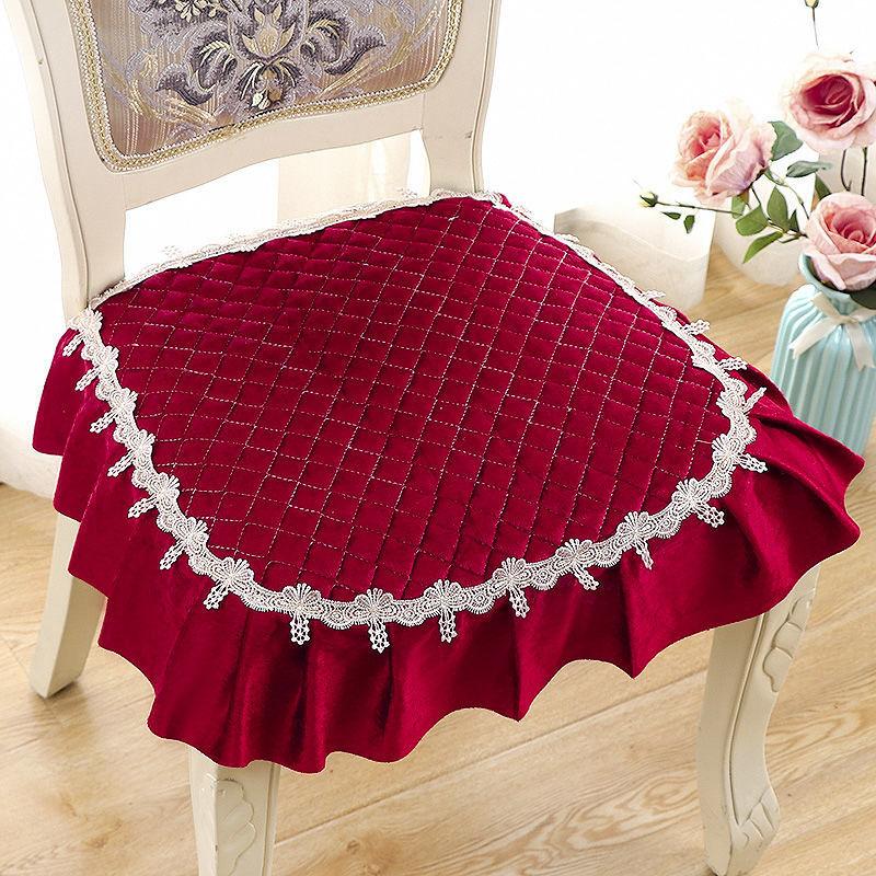 1 шт. Нескользящая подушка на стул для дома и офиса - моющаяся, тканевая подушка на сиденье в современном стиле для обеденных и кухонных стульев