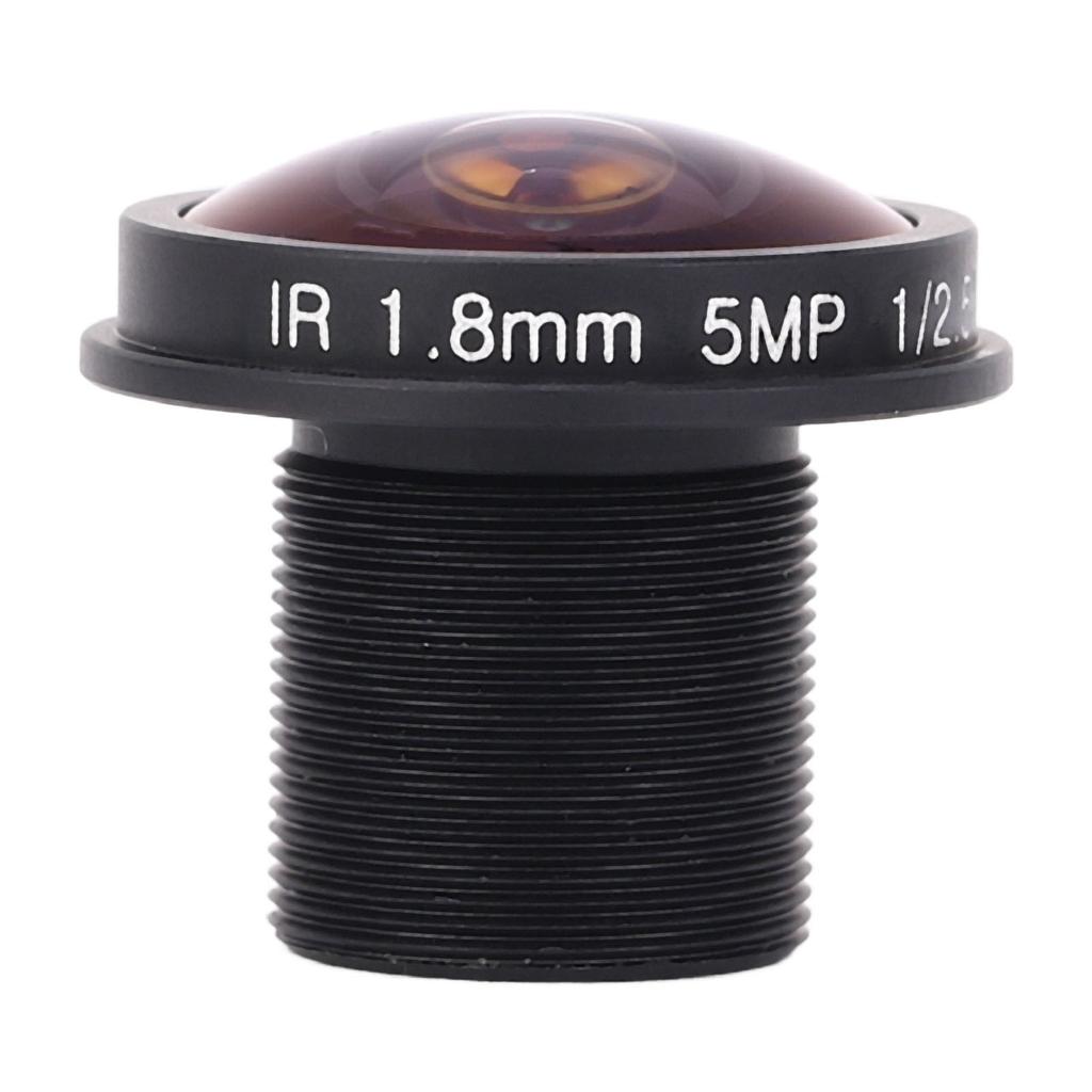 5MP HD 1.8mm Fisheye Lens Panoramic F2.0 180 Degree Wide Angle Lens with M12 Interface for Security