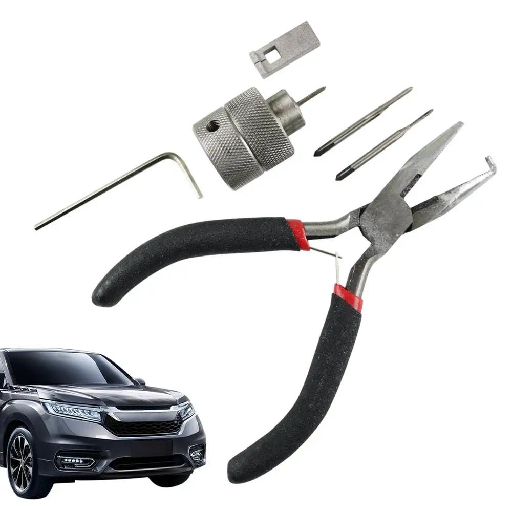 Для Honda Замок зажигания автомобиля Съемник штифтов Инструмент для ремонта Комплект Съемник штифтов Коробка Инструмент для снятия штифтов замка зажигания Комплект для ремонта