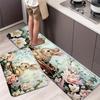 1Pcs Anti Fatigue Kitchen Rugs, Charming Rabbit Print Waterproof Non-Slip Thick Cushioned Kitchen Mat Heavy Duty Comfort Standing Mat for Kitchen