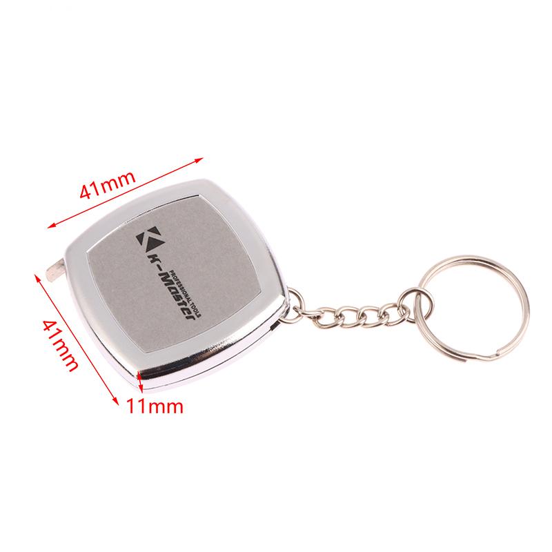 2 Meters Pocket Portable Gift Cute Mini Steel Tape Measure Key Ring Hand Tool
